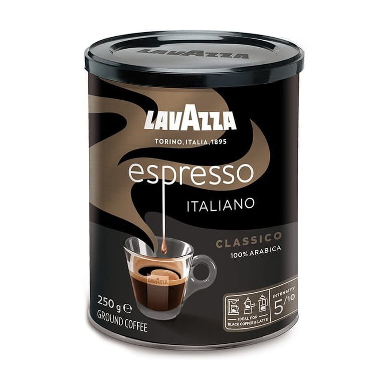 Kawa mielona Lavazza Caffe Espresso 250g w puszce.jpg