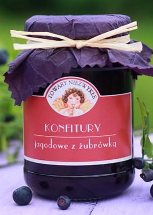 Konfitury jagodowe z żubrówką Towary Niezwykłe 200g