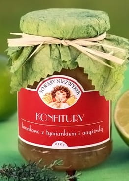 Konfitury limonkowe z tymiankiem i anyżówką Towary Niezwykłe 200g