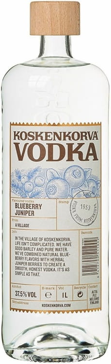 Vodka Koskenkorva Blueberry Juniper 37,5% 1l