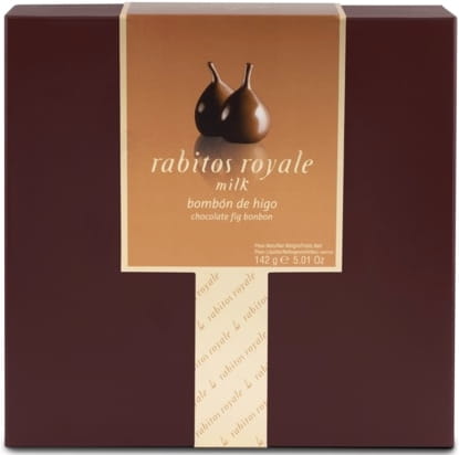 Bombonierka Rabitos Royale - Figi w czekoladzie z karmelem 142g