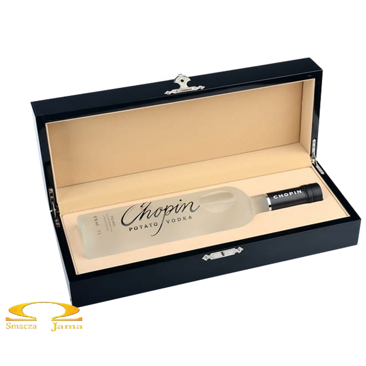 Vodka Chopin Potato in black wooden box 1l