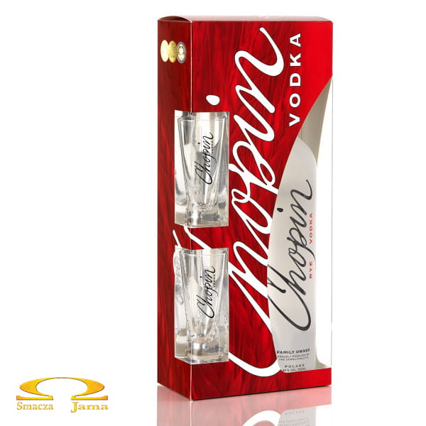 Vodka Chopin Rye 0,5l with glass