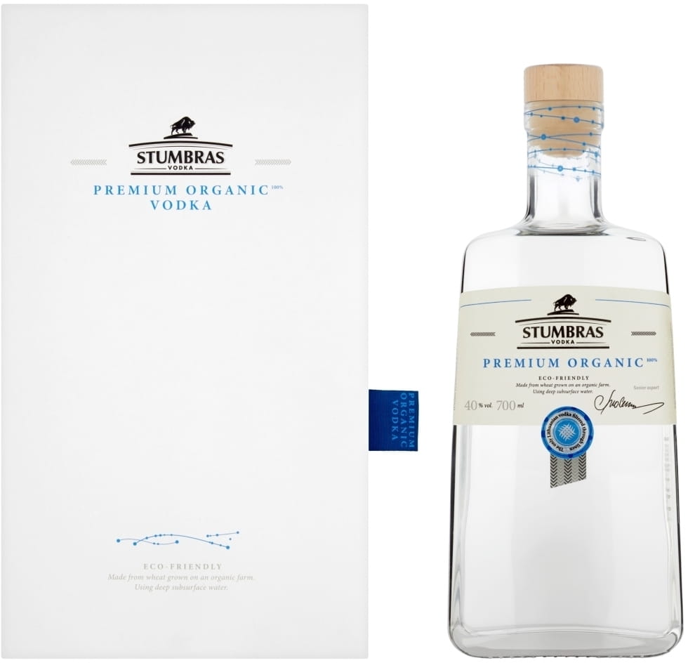 Vodka Stumbras Organic 40% 0,7l w kartoniku