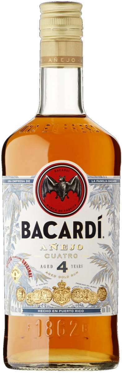 Rum Bacardi Anejo Cuatro 4YO 40% 0,7l