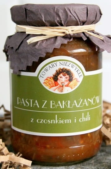 Pasta z bakłażanów z czosnkiem i chili Towary Niezwykłe 200g
