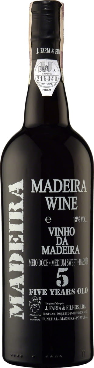 Wine Madeira J. Faria & Filhos 5 YO 0,7l