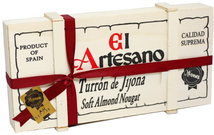 Turron Baul M. Jijona El Artesano 200g w drewnianej skrzynce