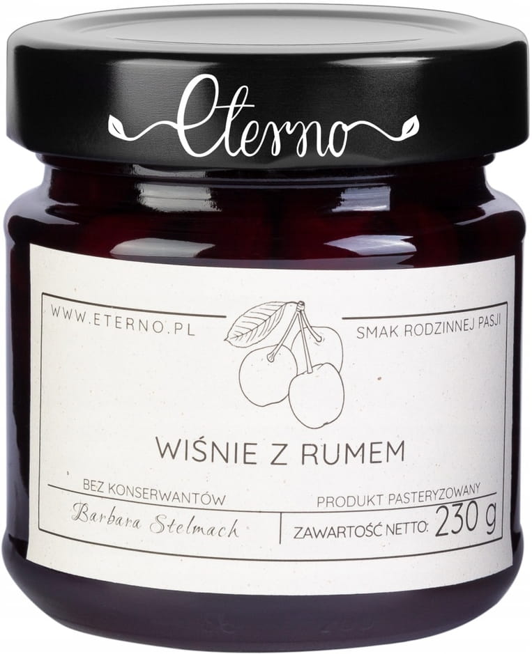 Konfitura wiśnie z rumem Eterno 230g