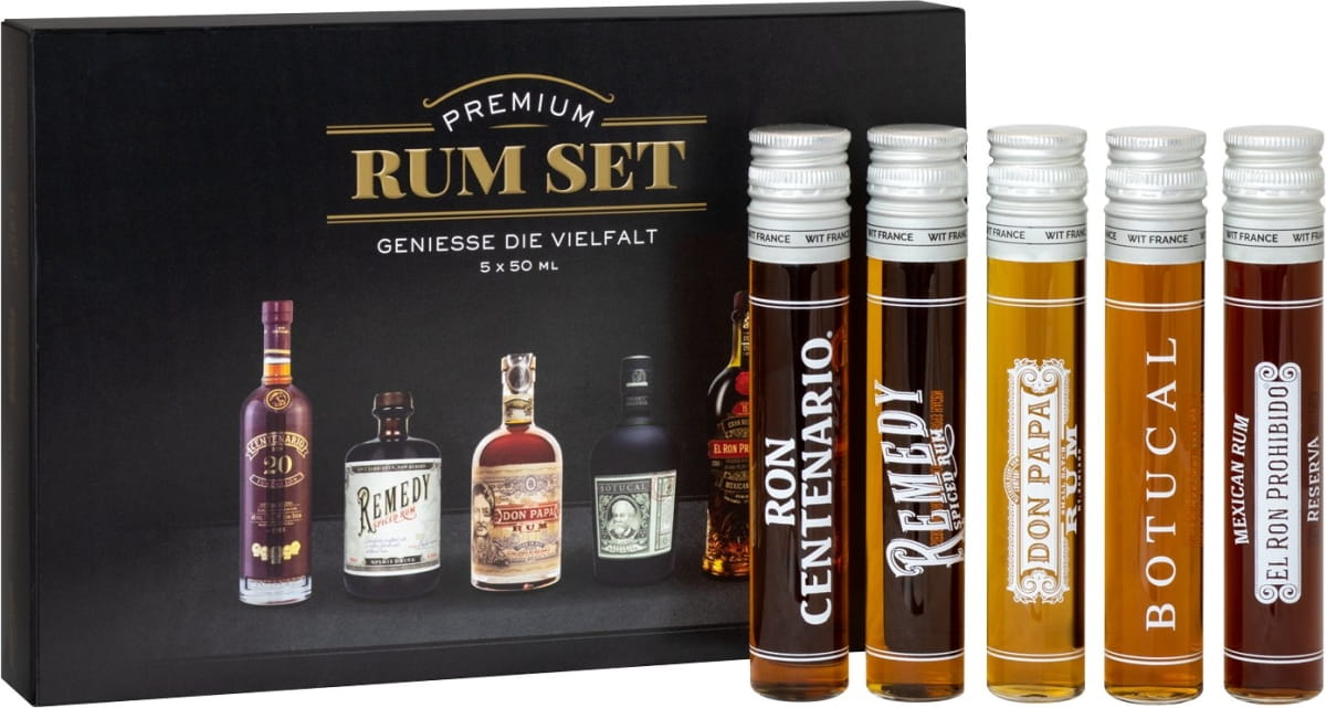 Zestaw rumów Rum Set Geniesse die Vielfalt 5x0,05l