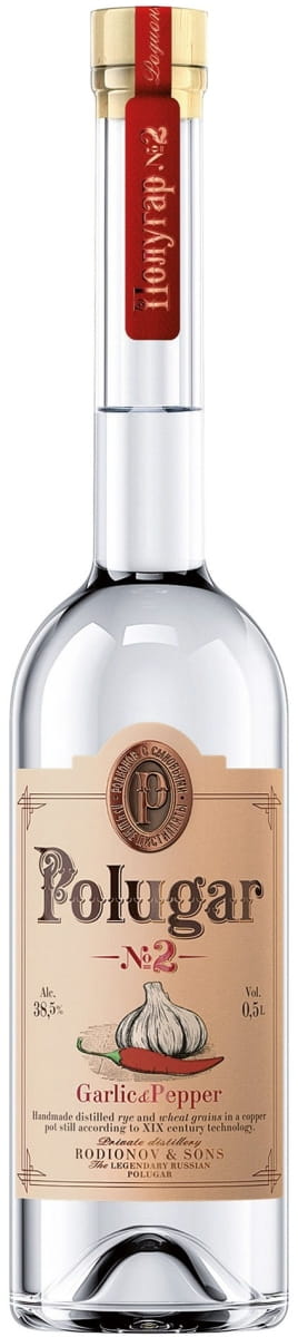 Vodka Polugar No 2 Garlic & Pepper 38,5% 0,5l