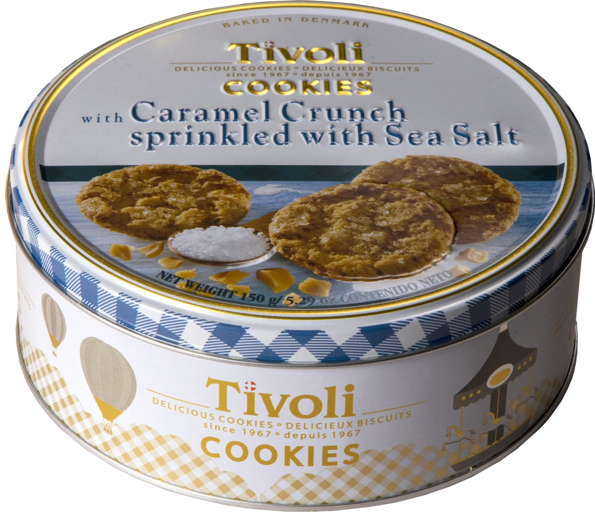 Ciastka Tivoli Karmel & Sól Morska 150g w puszce