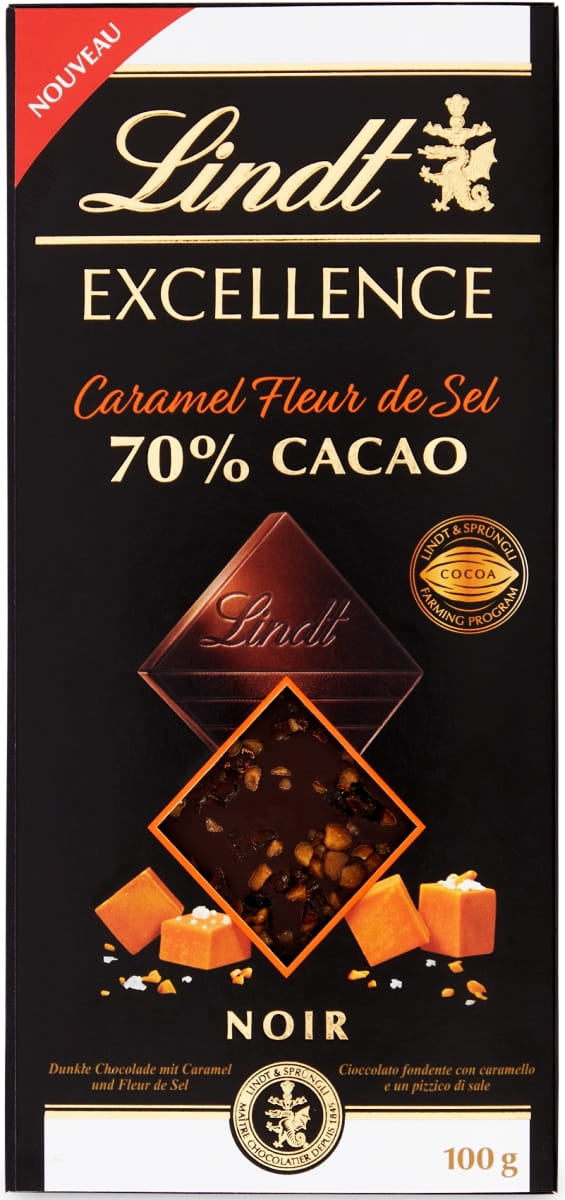 Czekolada Lindt Excellence 70% Caramel Fleur de Sel 100g