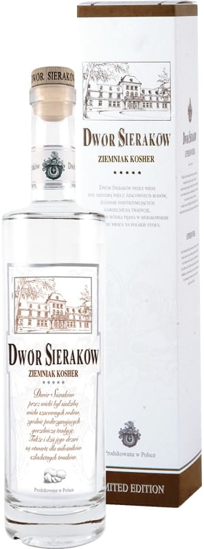 Vodka Dwór Sieraków Ziemniak Kosher Limied Edition 40% 0,5l w kartoniku