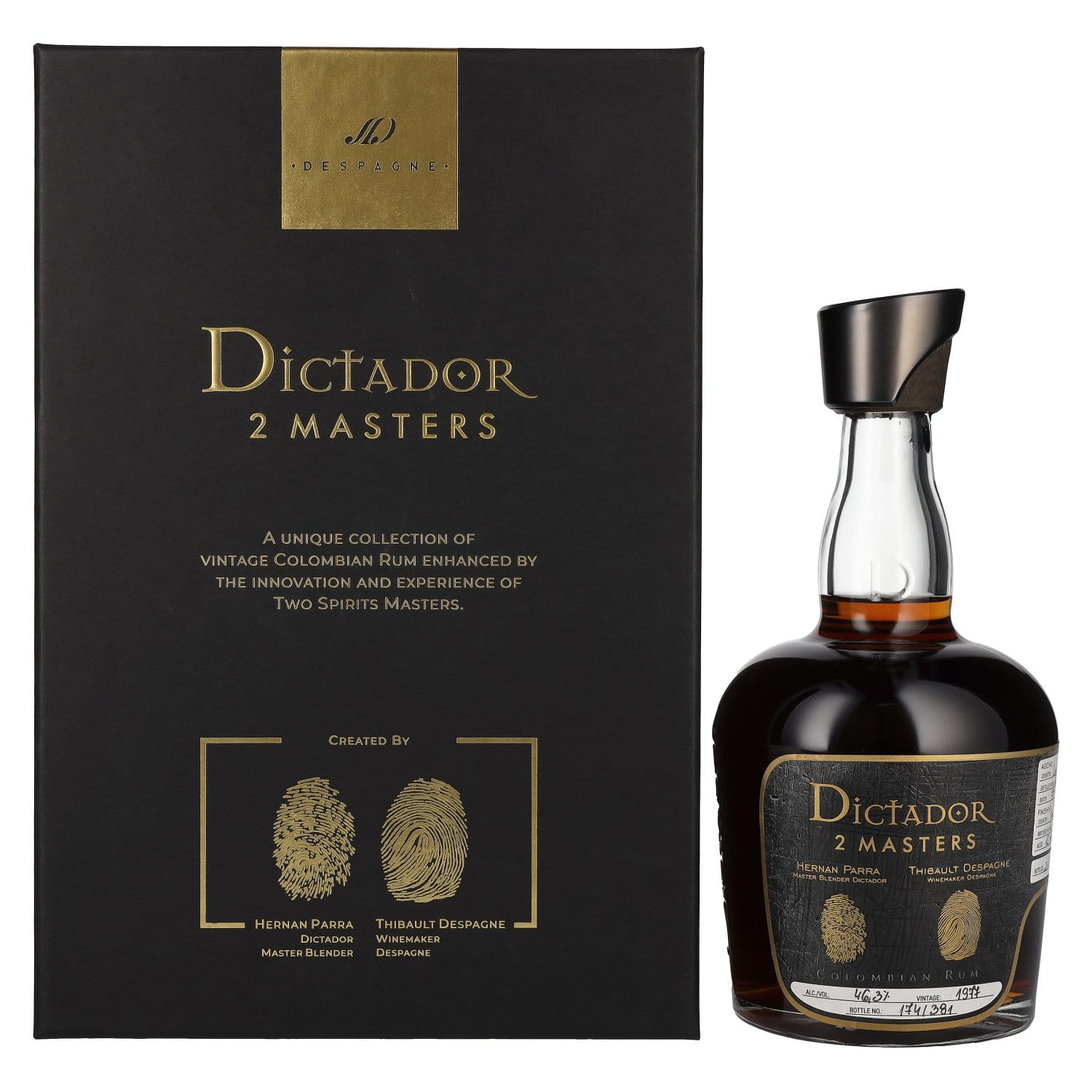 Dictador Rum 2 Masters Despagne 1977 46,3% 0,7l