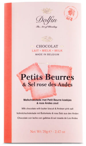 Chocolate Dolfin  with butter cookies and pink salt 70g
