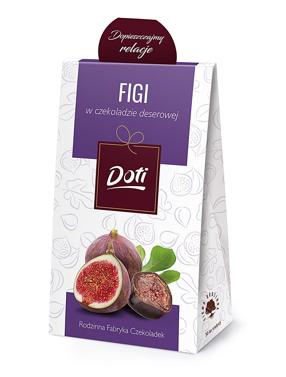 Figs in chocolate 100g cardboard box
