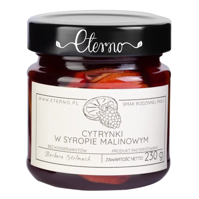 Cytrynki w syropie malinowym Eterno 230g
