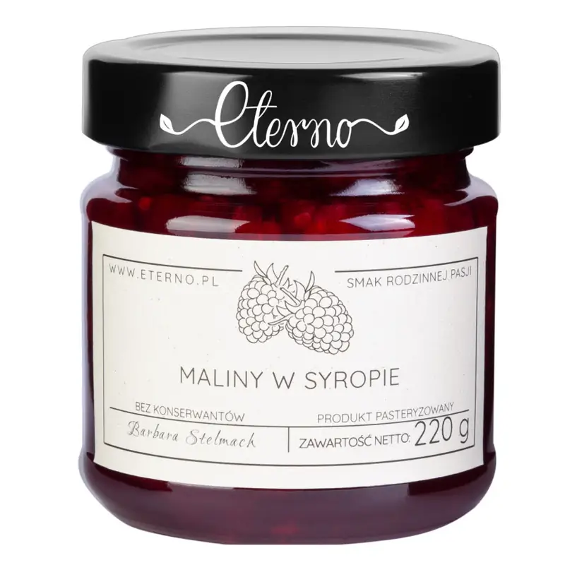 Maliny w syropie Eterno 220g
