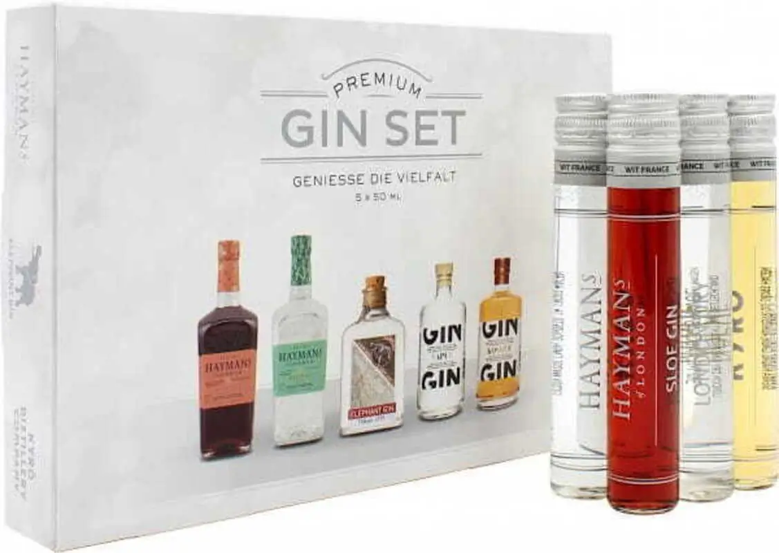 Zestaw Premium Gin Set Geniesse die Vielfalt 5x50ml