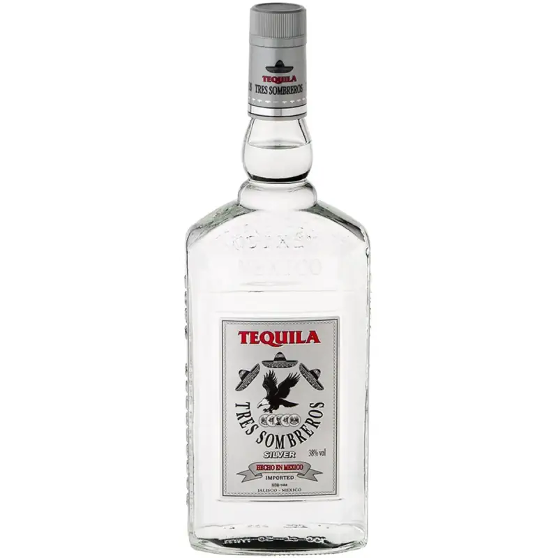 Tequila Tres Sombreros Silver 38% 0,7l