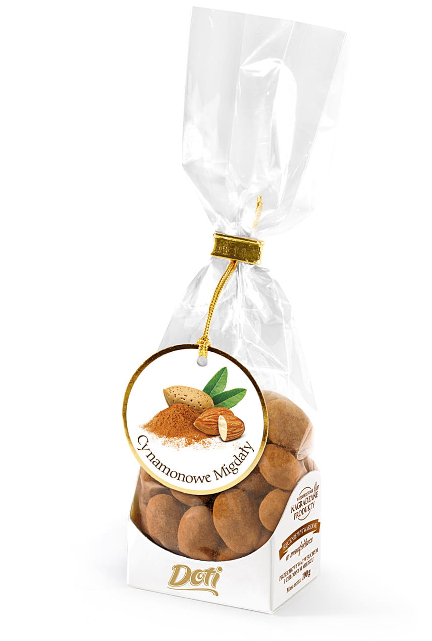 Almonds in white chocolate with ginger 100g