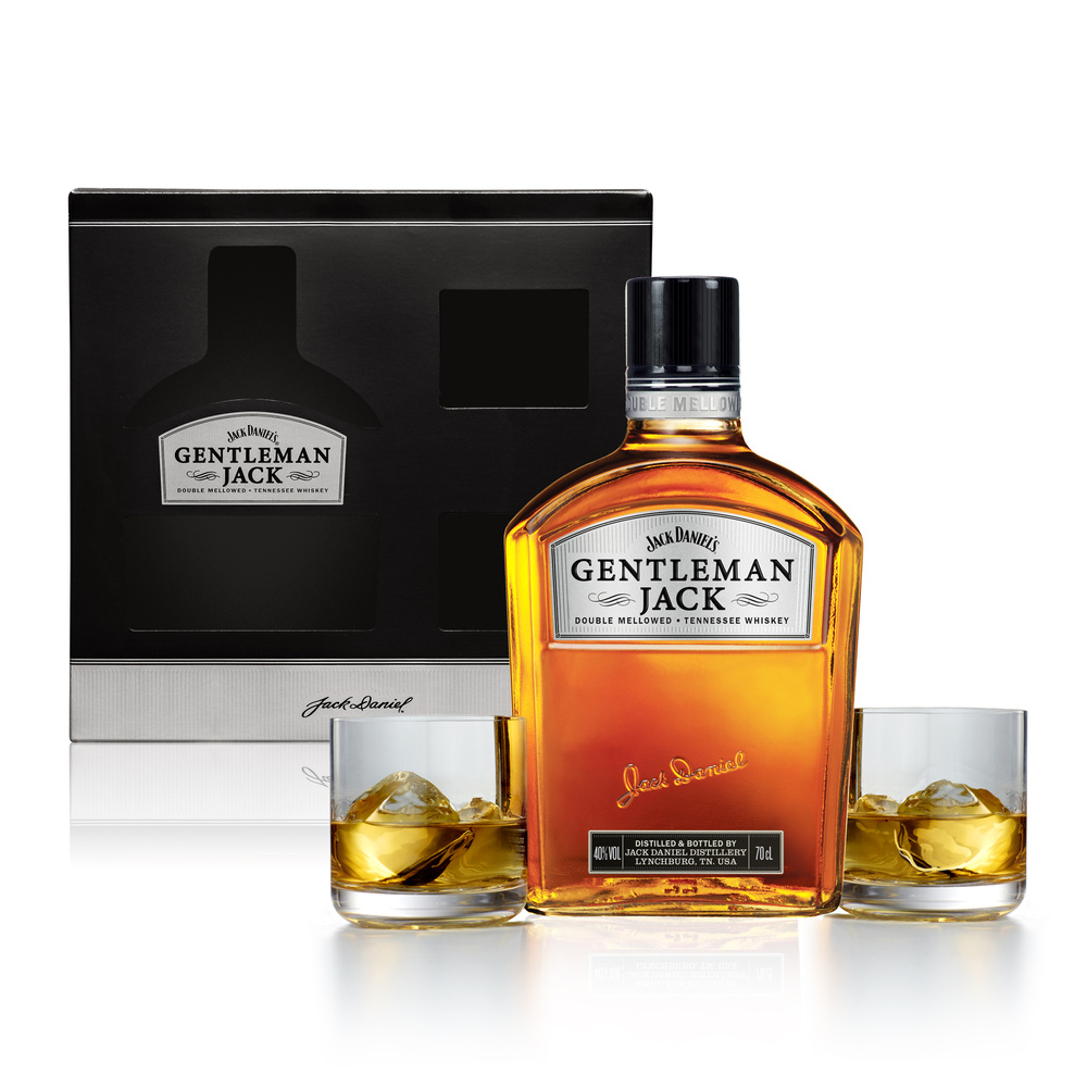 Whiskey Gentleman Jack 0,7l w with glasses