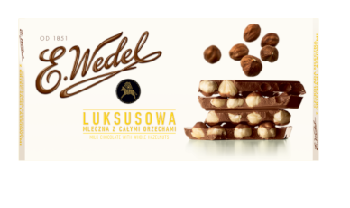 Chocolate E. Wedel  Luxury Milk with Whole Nuts 100g