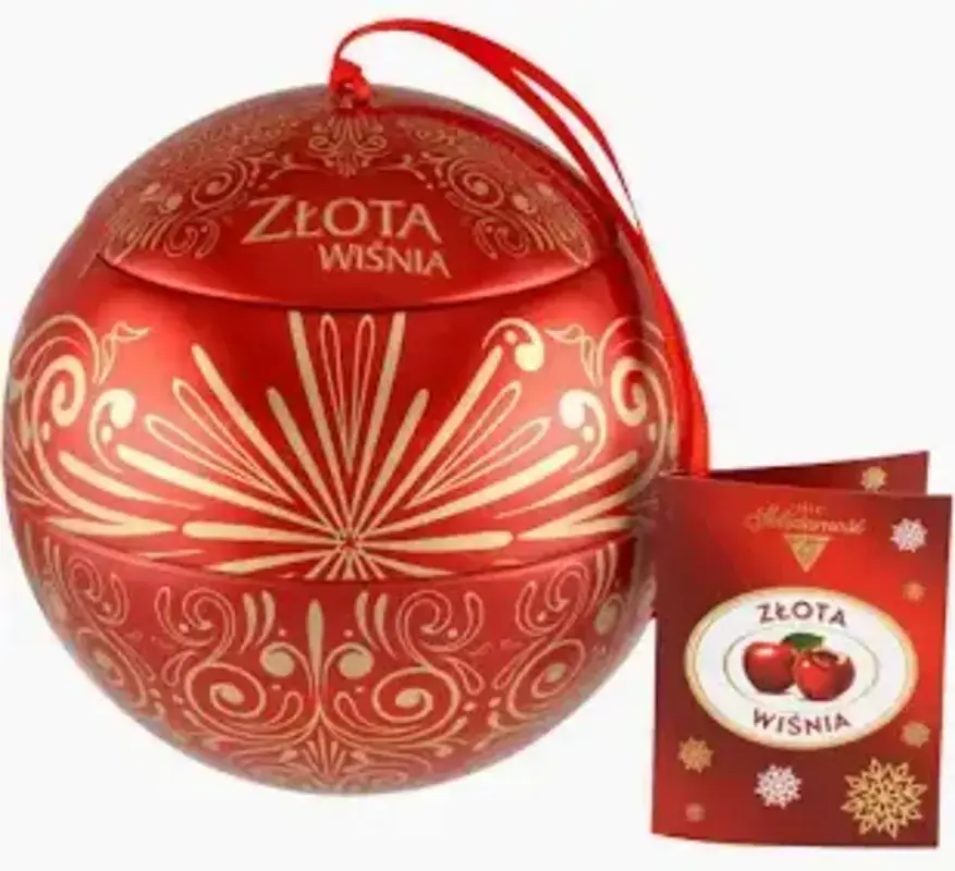 Box of chocolates  Solidarność  (Solidarity) Pisanka Złota Wiśnia (Easter Egg Golden Cherry) can 146g