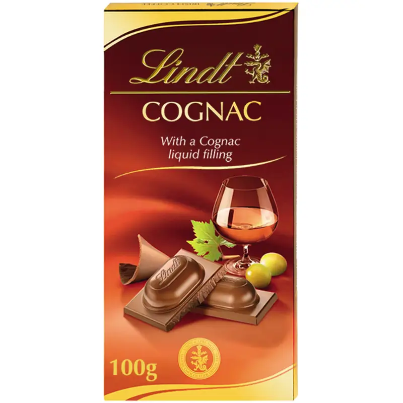 Filled Chocolate  Lindt Cognac 100g