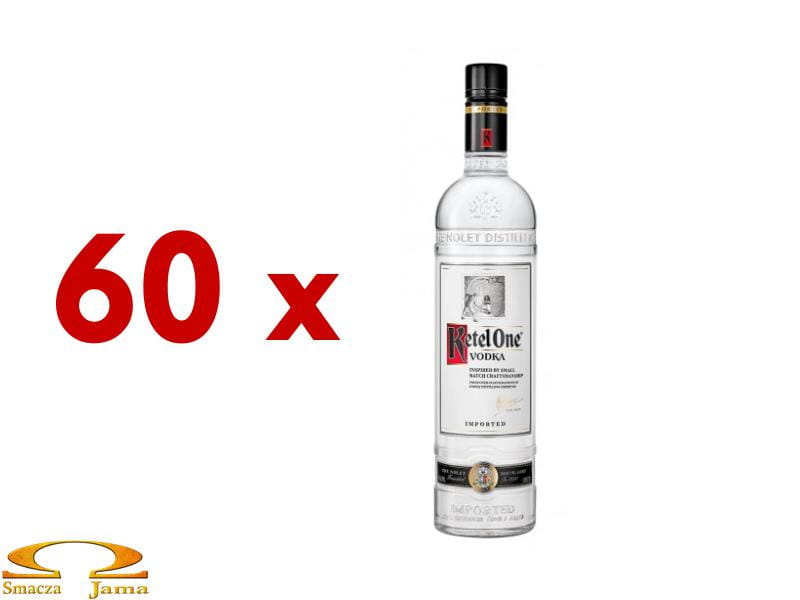 Vodka weselna 60 butelek wódki Ketel One 0,7l