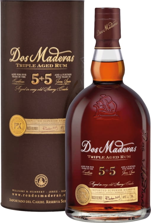 Rum Ron Dos Maderas 5+5 PX + Glass 0,7l
