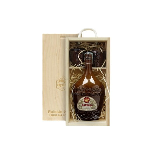 Mead Jadwiga 0,5L Półtorak Set with bowls  (traditional Polish mead)
